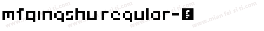 mfqingshu regular字体转换